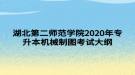 湖北第二師范學(xué)院2020年專升本機械制圖考試大綱