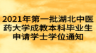 2021年第一批湖北中醫(yī)藥大學(xué)成教本科畢業(yè)生申請(qǐng)學(xué)士學(xué)位通知