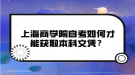 上海商學(xué)院自考如何才能獲取本科文憑？