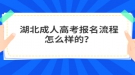 湖北成人高考報名流程怎么樣的？