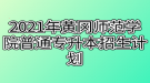 2021年黃岡師范學(xué)院普通專升本招生計(jì)劃