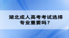 湖北成人高考考試選擇專業(yè)重要嗎？