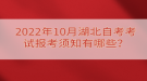 2022年10月湖北自考考試報考須知有哪些？