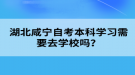 湖北咸寧自考本科學(xué)習(xí)需要去學(xué)校嗎？