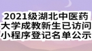 2021級(jí)湖北中醫(yī)藥大學(xué)成教新生已訪問(wèn)小程序登記名單公示