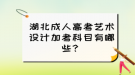 湖北成人高考藝術(shù)設(shè)計(jì)加考科目有哪些？