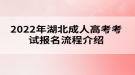 2022年湖北成人高考考試報名流程介紹