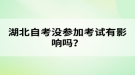 湖北自考沒(méi)參加考試有影響嗎？