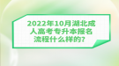 2022年10月湖北成人高考專升本報(bào)名流程什么樣的？