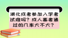 湖北成考參加入學(xué)考試難嗎？成人高考通過的幾率大不大？