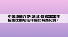 中國地質(zhì)大學(xué)(武漢)自考2020年招生比例與往年相比有變化嗎？