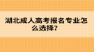 湖北成人高考報名專業(yè)怎么選擇？