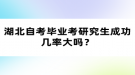 湖北自考畢業(yè)考研究生成功幾率大嗎？