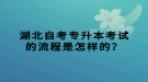 湖北自考專升本考試的流程是怎樣的？