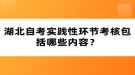 湖北自考實(shí)踐性環(huán)節(jié)考核包括哪些內(nèi)容？