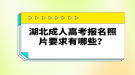 湖北成人高考報名照片要求有哪些？