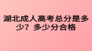 湖北成人高考總分是多少？多少分合格