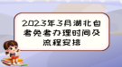 2023年3月湖北自考免考辦理時間及流程安排