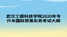 武漢工程科技學(xué)院2020年專升本國際貿(mào)易實(shí)務(wù)考試大綱