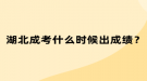 湖北成考什么時(shí)候出成績？