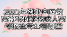 2021年湖北中醫(yī)藥高等?？茖W(xué)校成人高考招生專業(yè)有哪些