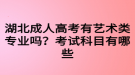 湖北成人高考有藝術(shù)類專業(yè)嗎？考試科目有哪些