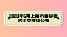 2020年6月上海市自學考試論文成績公布