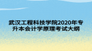 武漢工程科技學(xué)院2020年專升本會(huì)計(jì)學(xué)原理考試大綱