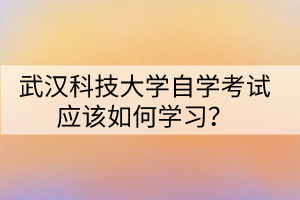 武漢科技大學(xué)自學(xué)考試應(yīng)該如何學(xué)習(xí)？