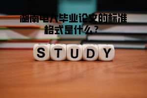 湖南電大畢業(yè)論文的標準格式是什么？